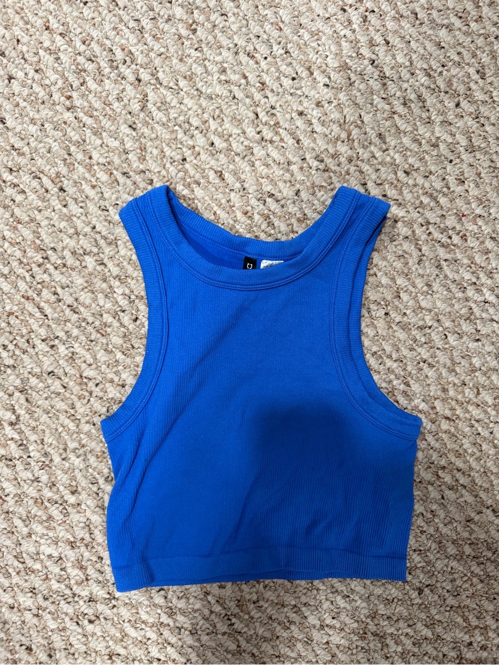 H&M blue crop top